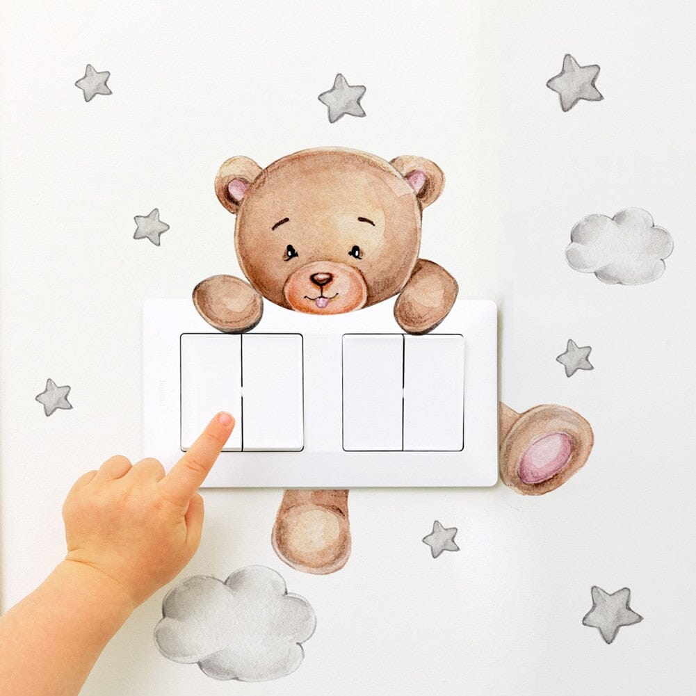 Stickybear™ - Sticker ourson décoratif | Chambre d'enfants - Bebesensas