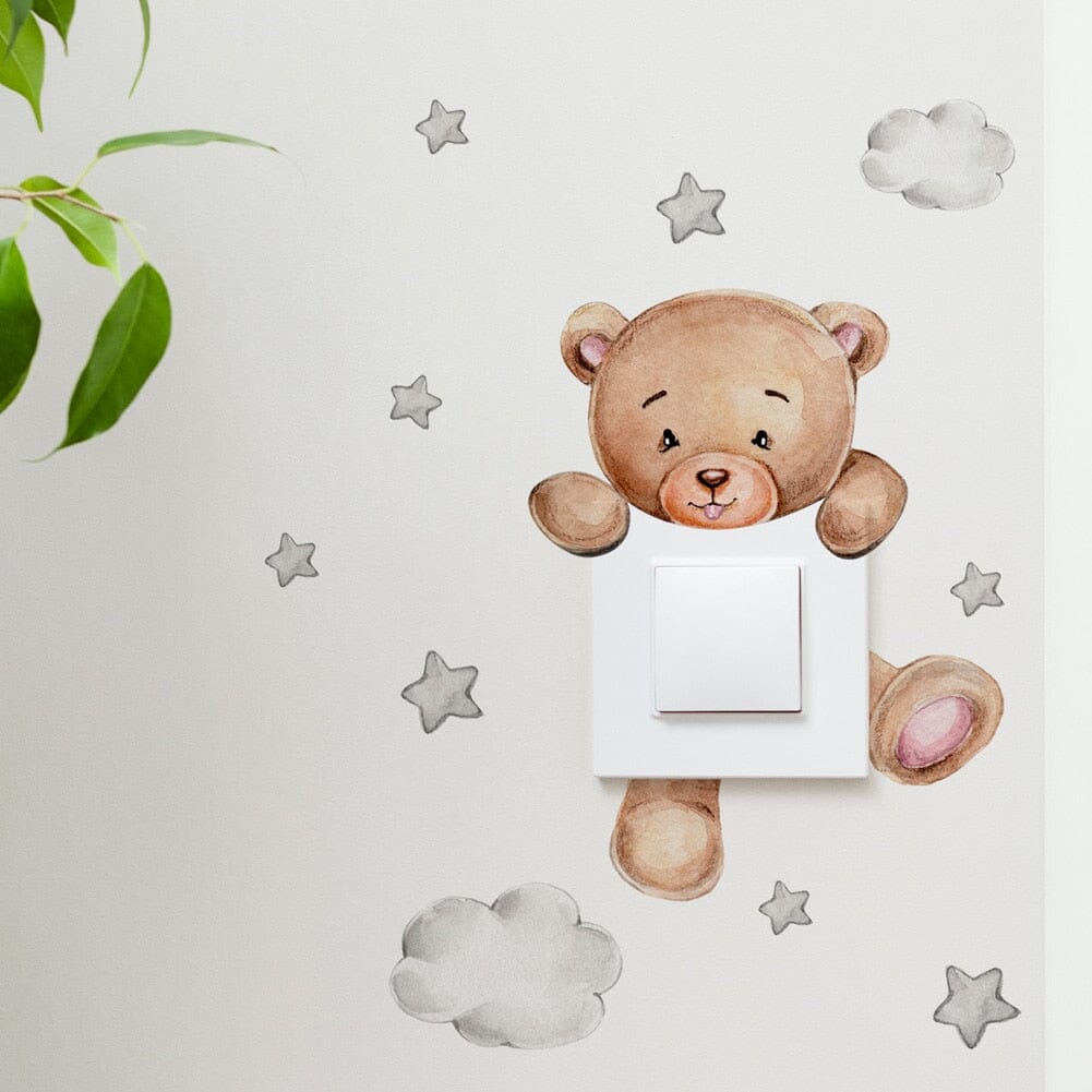 Stickybear™ - Sticker ourson décoratif | Chambre d'enfants - Bebesensas