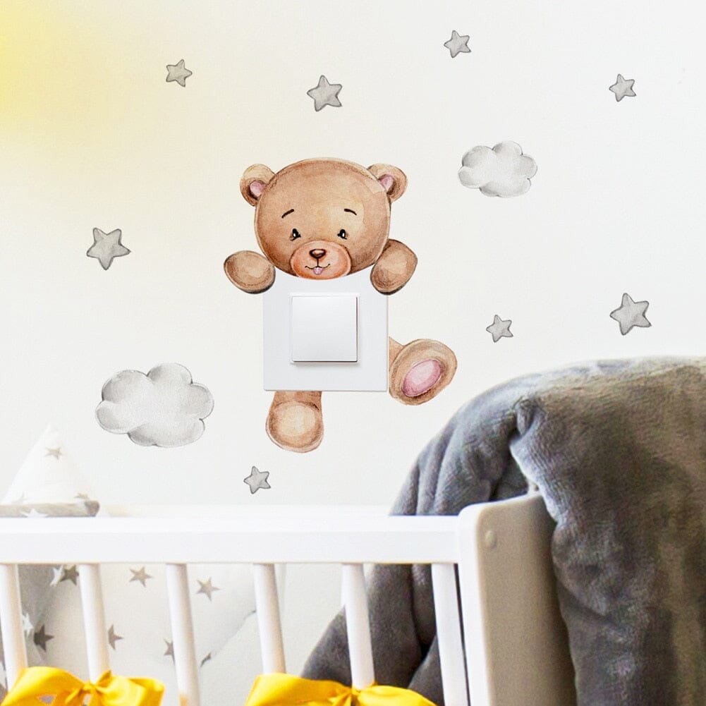 Stickybear™ - Sticker ourson décoratif | Chambre d'enfants - Bebesensas