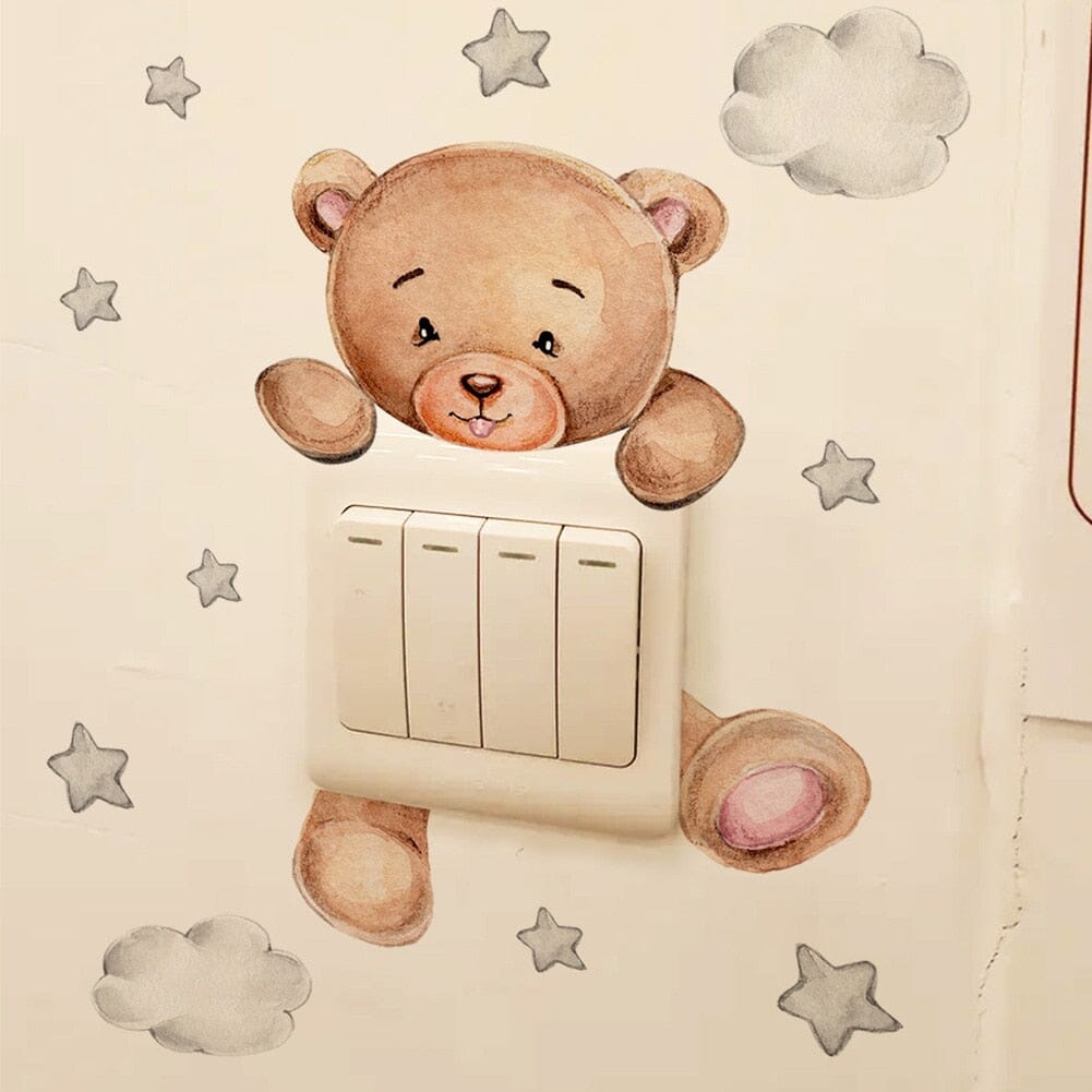 Stickybear™ - Sticker ourson décoratif | Chambre d'enfants - Bebesensas