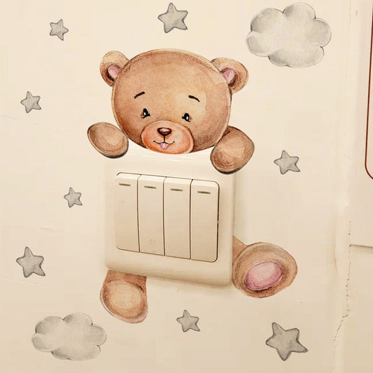 Stickybear™ - Sticker ourson décoratif | Chambre d'enfants - Bebesensas