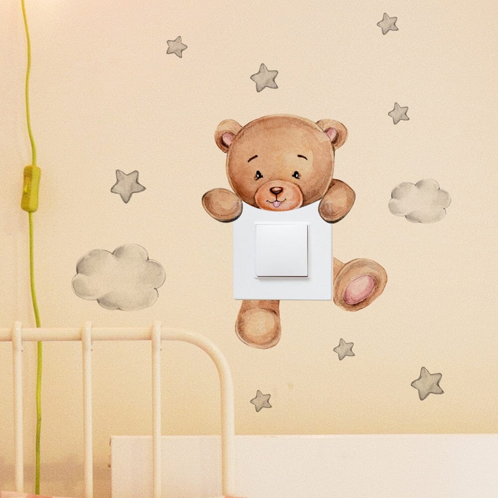 Stickybear™ - Sticker ourson décoratif | Chambre d'enfants - Bebesensas