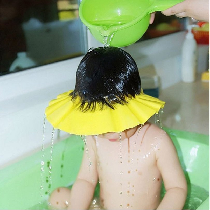 Visière chapeau pour douche bébé I ShampooCap™ - Bebesensas